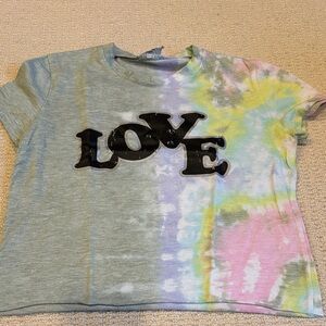 Kids Tie-Dye 'LOVE' Short Sleeve Tee